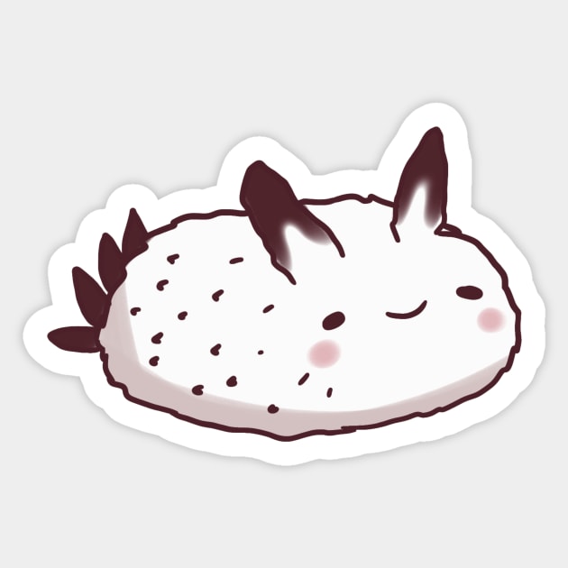 Cute sea bunny illustration Sticker by Mayarart